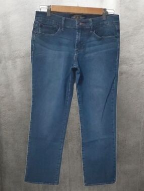 Lucky Brand Jeans Womens Size 4 Blue Sweet'n Crop Cropped Distressed Boho